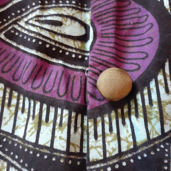 Handmade Vintage Patterned Jacket Size Small - Picture 3 of 6